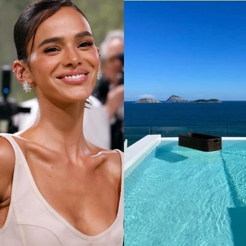 Aos 31 anos, Bruna Marquezine mora em cobertura com vista de 360° para o mar; conheça o imóvel