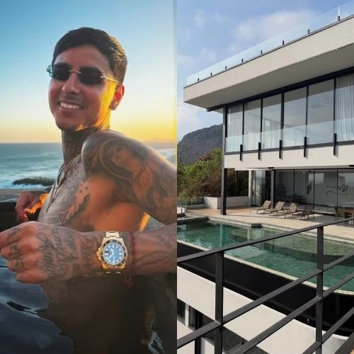 Piscinas de borda infinita e vista para o mar: conheça a mansão onde Pulgar está morando no Rio