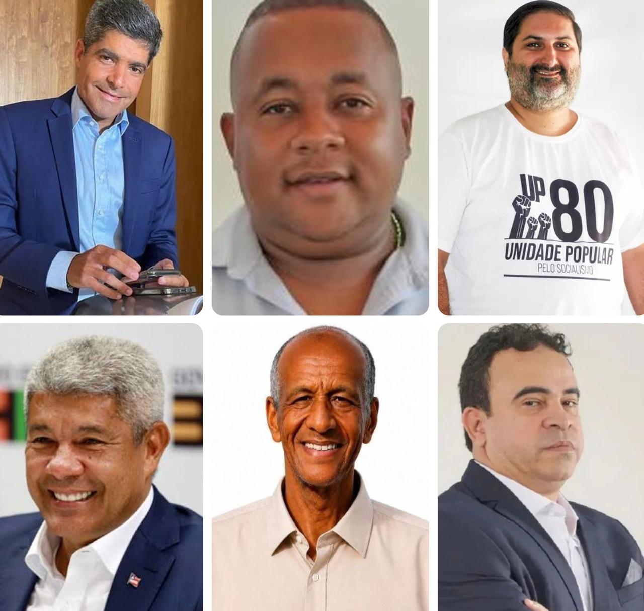 Quem são os candidatos ao Governo da Bahia em 2026; veja perfis dos seis concorrentes