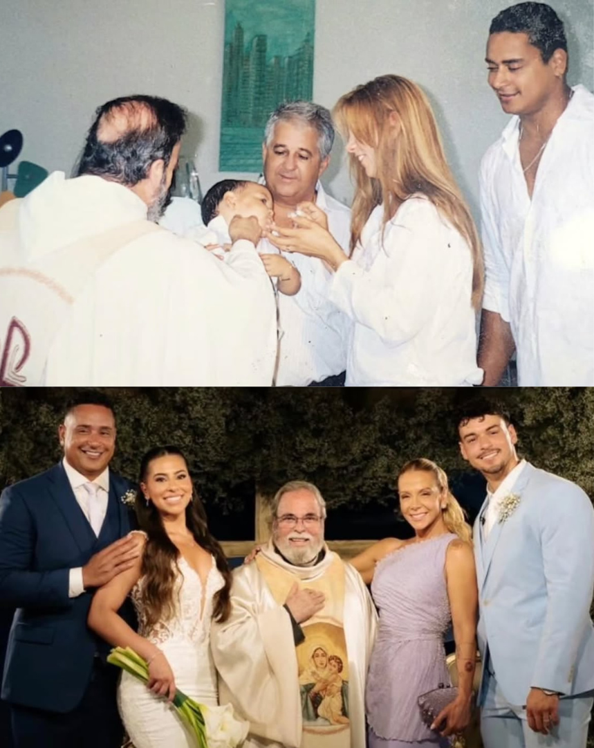 Padre que batizou filho de Xanddy e Carla Perez celebra casamento do jovem mais de 20 anos depois