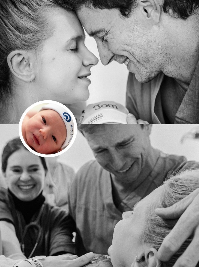 Filha de Xuxa abre álbum do nascimento do terceiro filho e agradece ao marido: ‘Minha força’