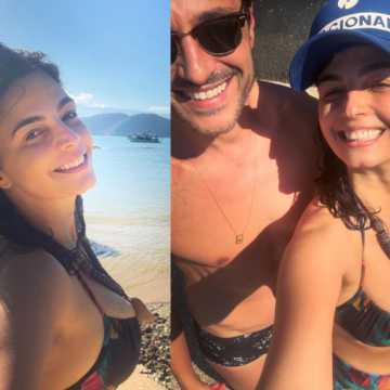 Emanuelle Araújo aproveita dia de folga em praia paradisíaca e compartilha fotos; veja