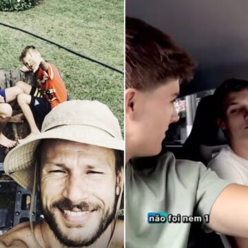 Filhos de Rodrigo Hilbert revelam manias herdadas do pai e brincam entre si: ‘Sempre exagerado’
