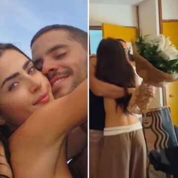 Jade Picon é surpreendida com presente romântico de André Lamoglia; veja vídeo