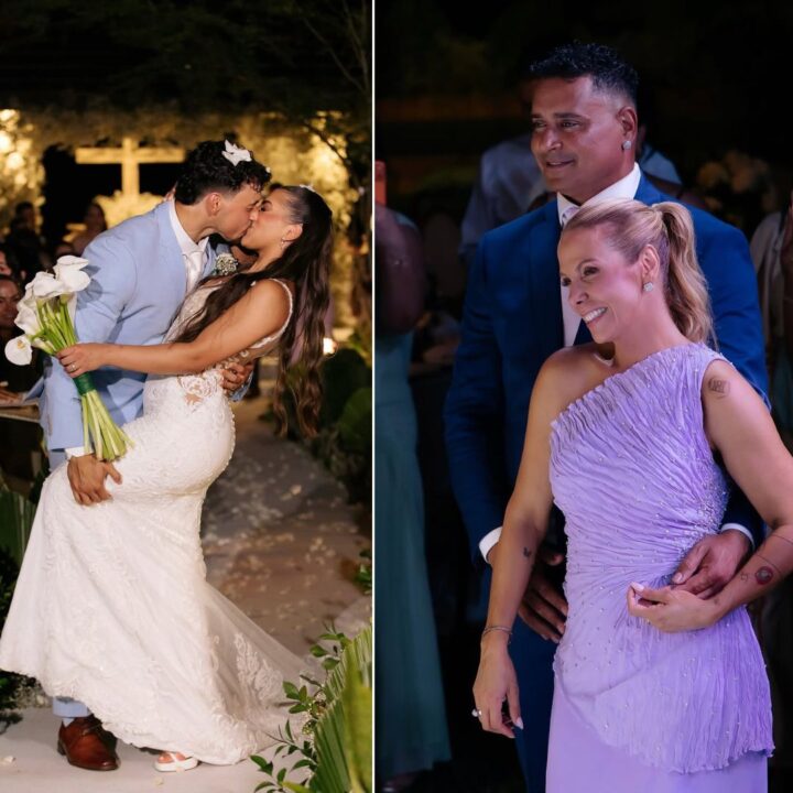 Carla Perez compartilha novos registros do casamento do filho Victor Alexandre com Jarline Batista: ‘Realização de um sonho construído com amor’