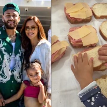 Bruna Biancardi faz ação solidária com Mavie: “Começou a entender que nem todo mundo tem uma casa”