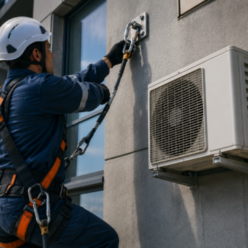 Prédios poderão ser obrigados a instalar proteção contra quedas para manutenção de ar-condicionado
