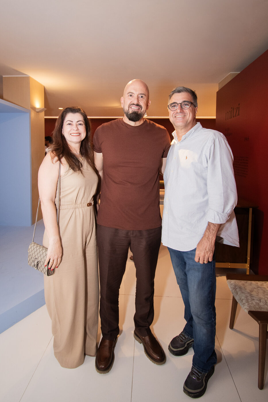 Daniela Garzedin, Muchel Garzedin e Maurício Lins 