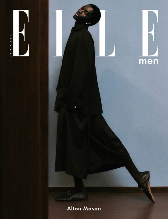 Marca baiana Dendezeiro veste Alton Mason em uma das capas da ELLE Men Brasil