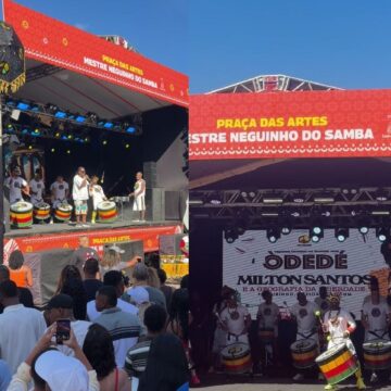 Com ingressos esgotados, Olodum realiza seu tradicional ensaio no Pelourinho