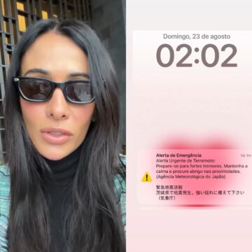 Silvia Braz leva susto com terremoto no Japão: ‘Não entendi o que estava acontecendo’