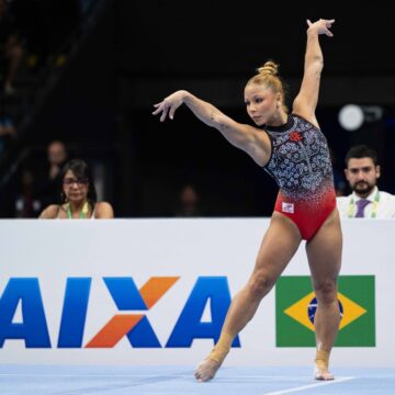 Flávia Saraiva e Caio Souza brilham em Brasileiro de Ginástica com recorde de público