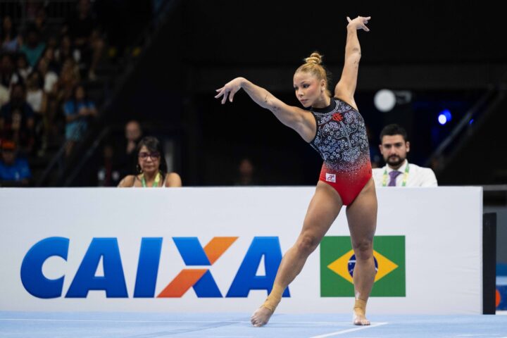 Flávia Saraiva e Caio Souza brilham em Brasileiro de Ginástica com recorde de público