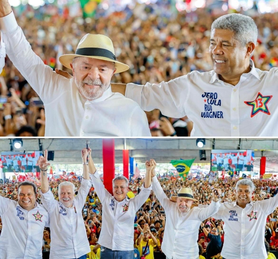 Lula participa de convenção que oficializa candidatura de Jerônimo à reeleição