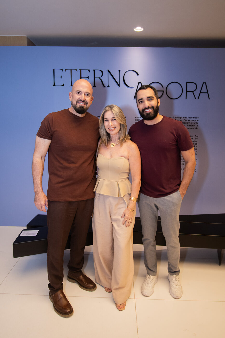 Maurício Lins , Carla Ricci e Edson Reis