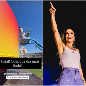Ivete Sangalo mostra montagem do palco para de show da turnê ‘Clareou’ em Portugal