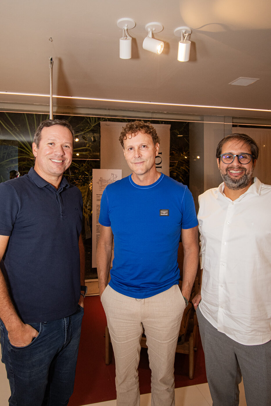 Moacy Veiga, Toni Medrado e Adriano Guedes