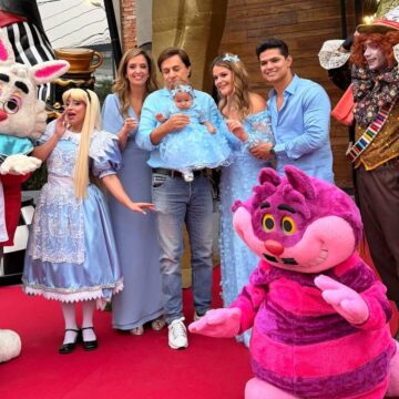 Neta de Tom Cavalcante completa 1 ano e ganha festa luxuosa inspirada em Alice no País das Maravilhas; veja