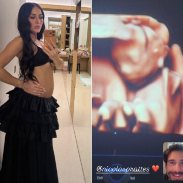 Grávida, Sabrina Sato mostra reação de Nicolas Prattes ao ver o rosto do filho em ultrassom