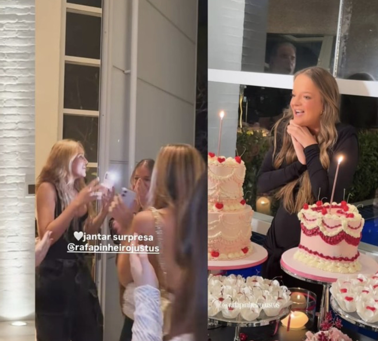 Rafa Justus emociona ao ganhar festa surpresa na casa do pai Roberto Justus; veja como foi