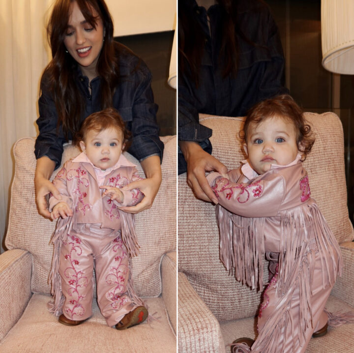 Rafa Kalimann encanta ao mostrar filha Zuza com look de ‘cowgirl’; veja