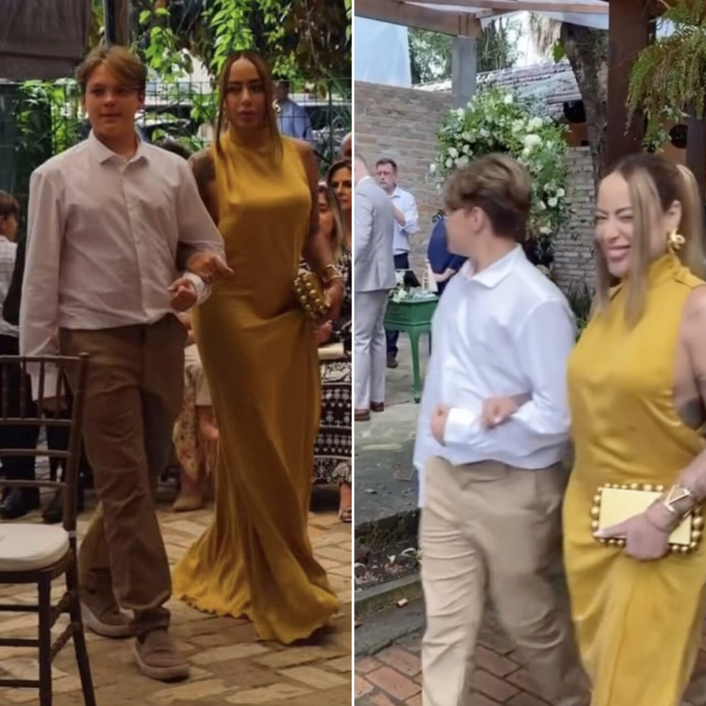 Filho de Neymar chama atenção ao entrar em casamento com a tia Rafaella Santos