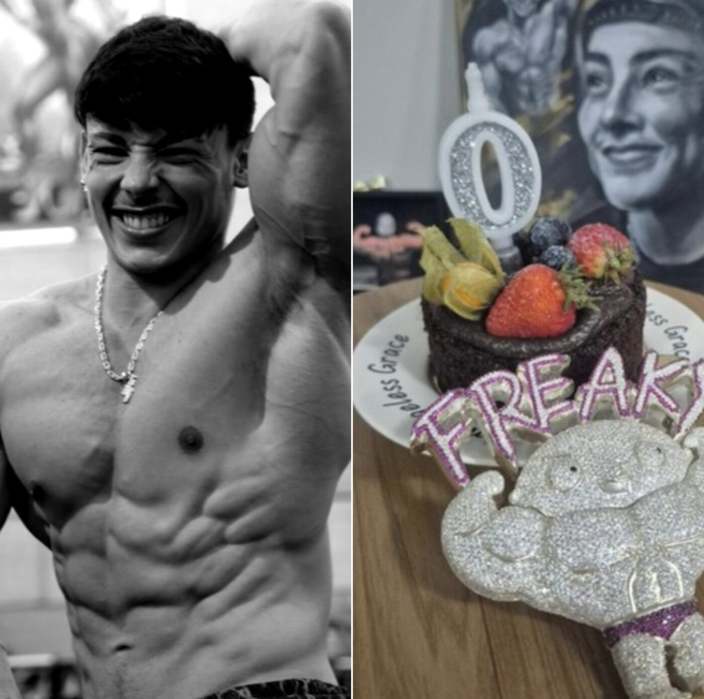 Mãe de Gabriel Ganley faz homenagem no aniversário do fisiculturista, que faleceu aos 22 anos: “Cantei pela sua passagem”