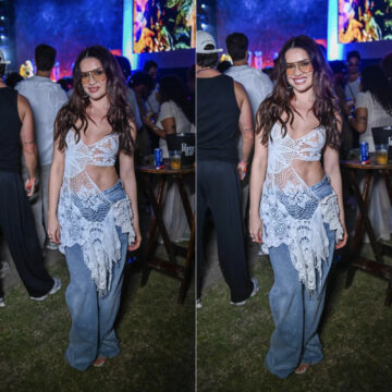 Juliette chama atenção com look artesanal durante show de Anitta em Salvador