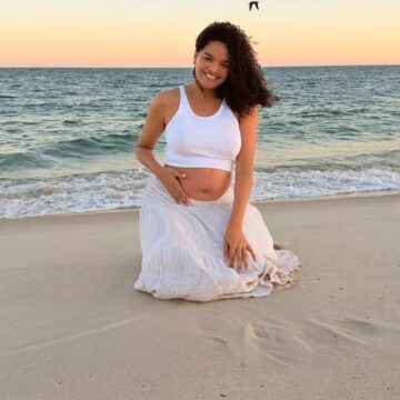Grávida, Lucy Ramos anuncia nome da segunda filha: ‘Curto e forte’
