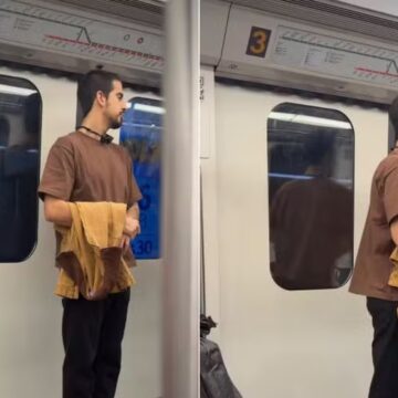 Enzo Celulari é flagrado andando de metrô no Rio: ‘Pé no chão’