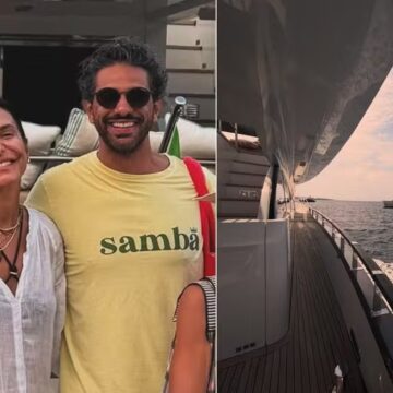 Ivete Sangalo posa com namorado Tiago Maia e família durante férias na França