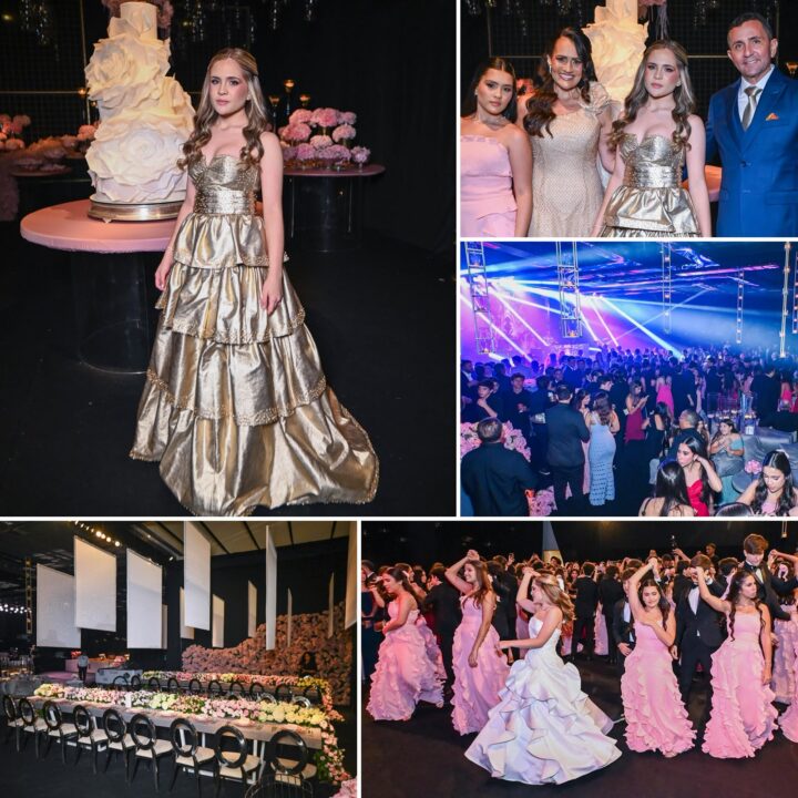 Ana Beatriz Navarro celebra 15 anos com festa para 300 convidados no Corredor da Vitória; veja fotos