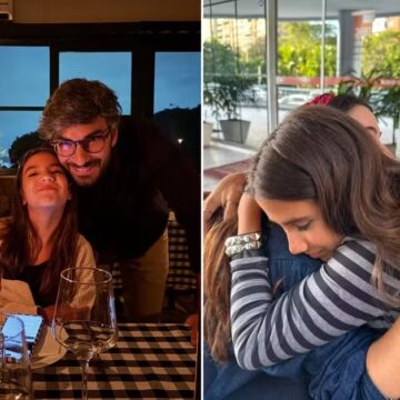 Mulher de Hugo Moura, baiano ex de Deborah Secco, mostra momentos com filha do ex-casal