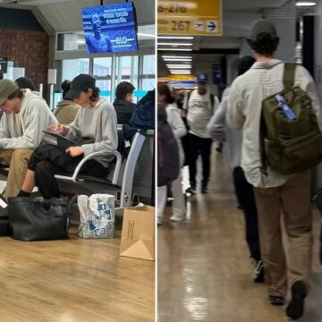 Após dois meses no Brasil, Shawn Mendes é visto com Bruna Marquezine no aeroporto