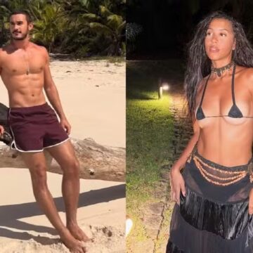 Atores da Globo iniciam romance nos bastidores de novela e viajam para a Bahia