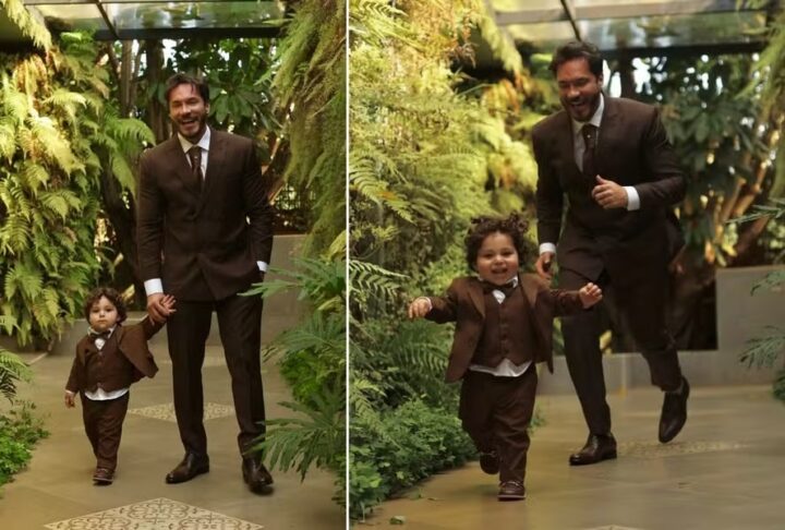 Eliezer e o filho, Ravi, usam looks iguais em casamento do ex-BBB com Viih Tube
