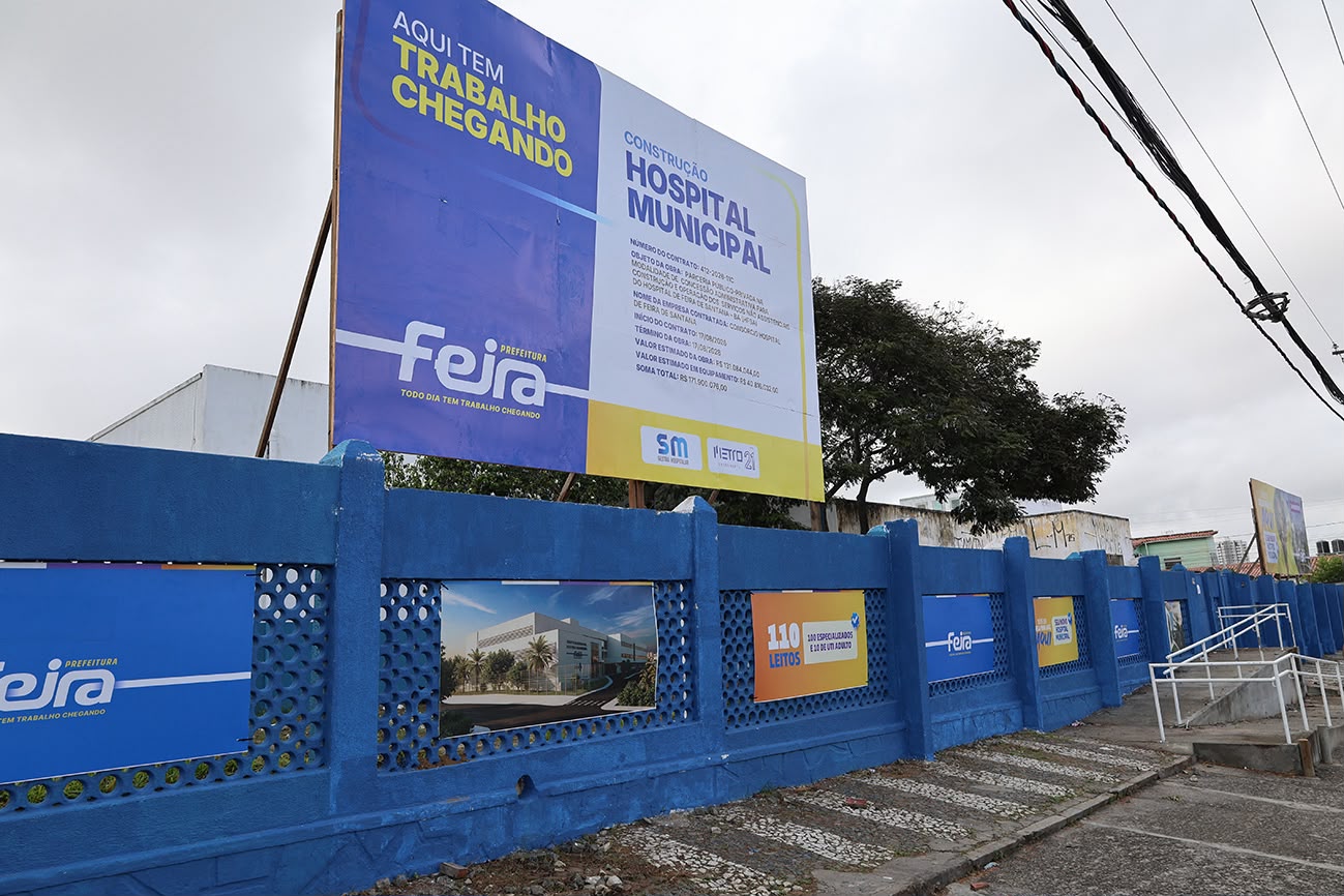 Obra do maior hospital público do interior do Nordeste começa em Feira de Santana