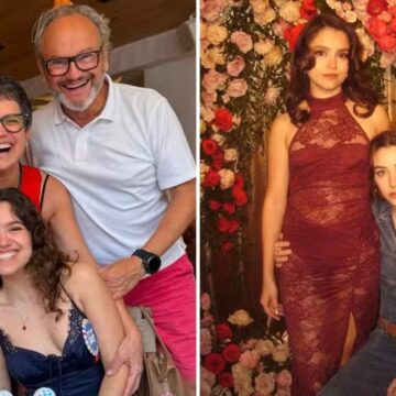 Momento em família: Sandra Annenberg compartilha fotos raras ao lado da namorada americana da filha