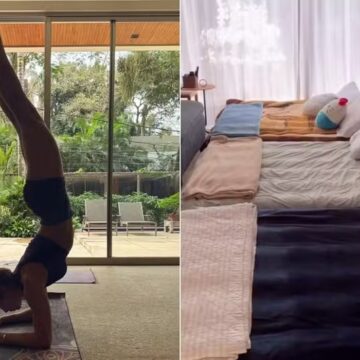 Mansão onde Grazi Massafera mora com filha de 14 anos aposta em luz natural e decoração rústica