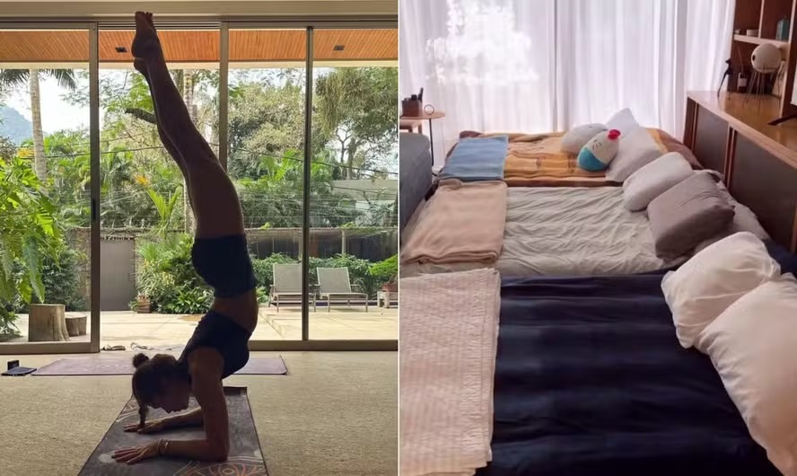 Mansão onde Grazi Massafera mora com filha de 14 anos aposta em luz natural e decoração rústica