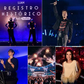 Luan Santana reúne mais de 40 mil em Salvador e lounge do Alô Alô Bahia recebe convidados durante show; veja fotos
