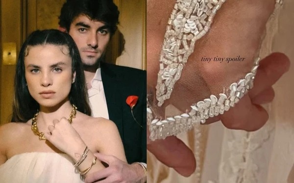 Giulia Be revela detalhe do vestido de noiva antes de casamento com herdeiro Kennedy
