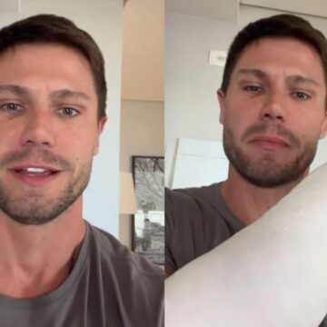 Ex-BBB Jonas Sulzbach sofre fratura durante primeira experiência no esqui na Argentina