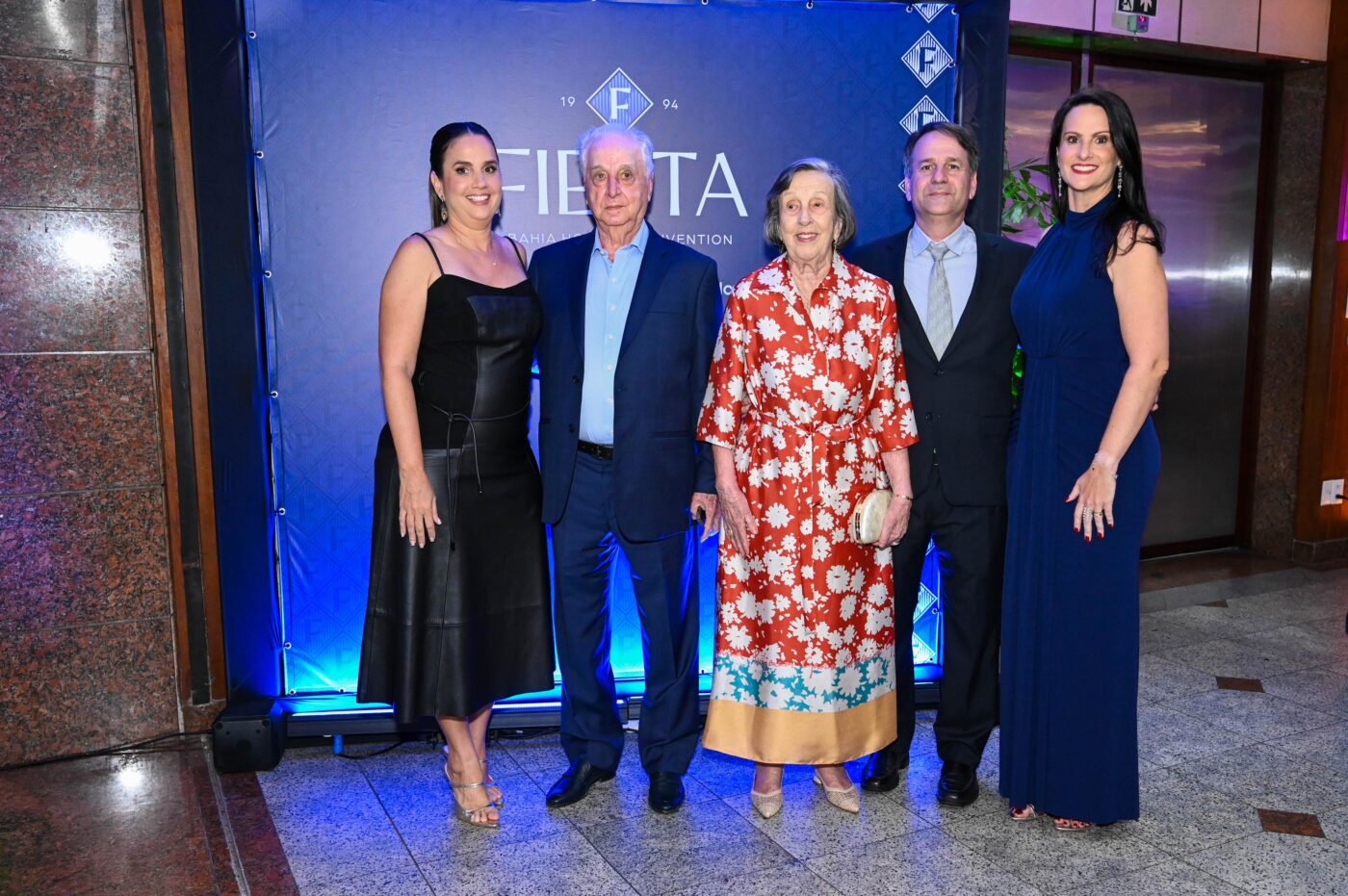 Liliane, Severino, Lila, Severino Júnior e Leila Pinheiro