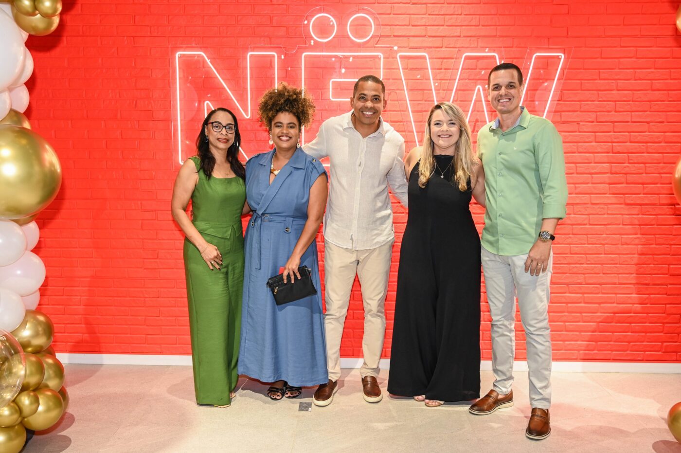 Ana Cristina, Luciana Cerqueira, Edson Junior, Clarissa Nogueira e Bruno Dias