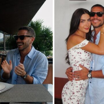 André Lamoglia celebra seus 29 anos no Jockey Club, ao lado da namorada Jade Picon e de familiares