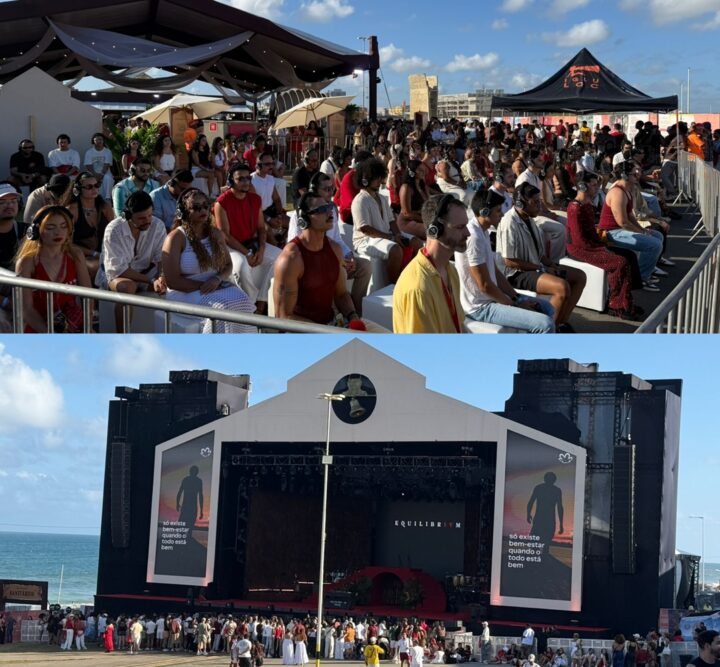 Fãs de Anitta chegam cedo para show da cantora na Orla de Salvador
