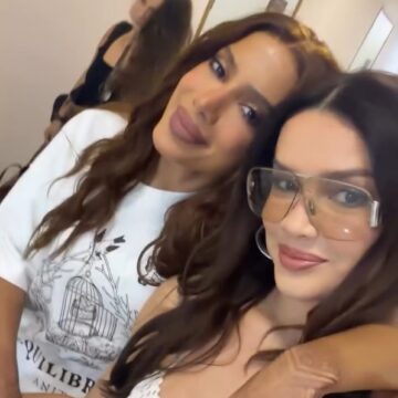Juliette flagra Anitta dormindo nos bastidores antes de show em Salvador; veja