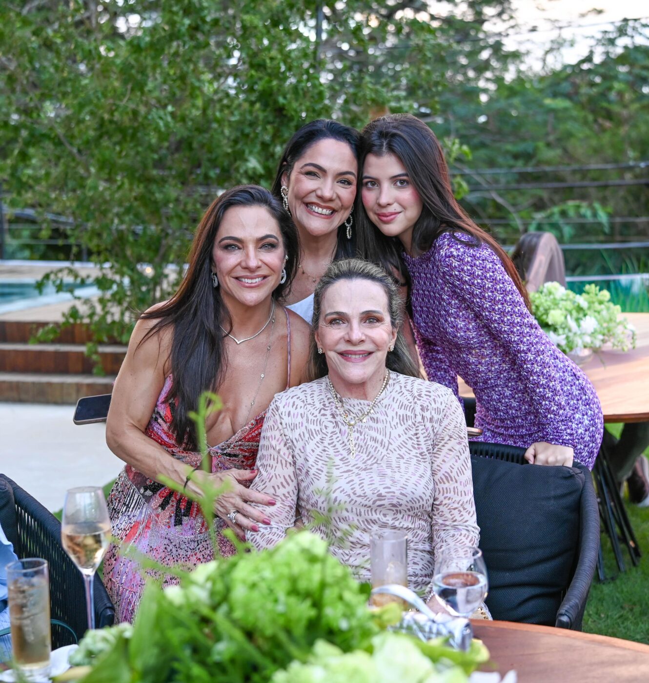 Mariana, Clarinha, Marina e Gilka Maria Lisbôa