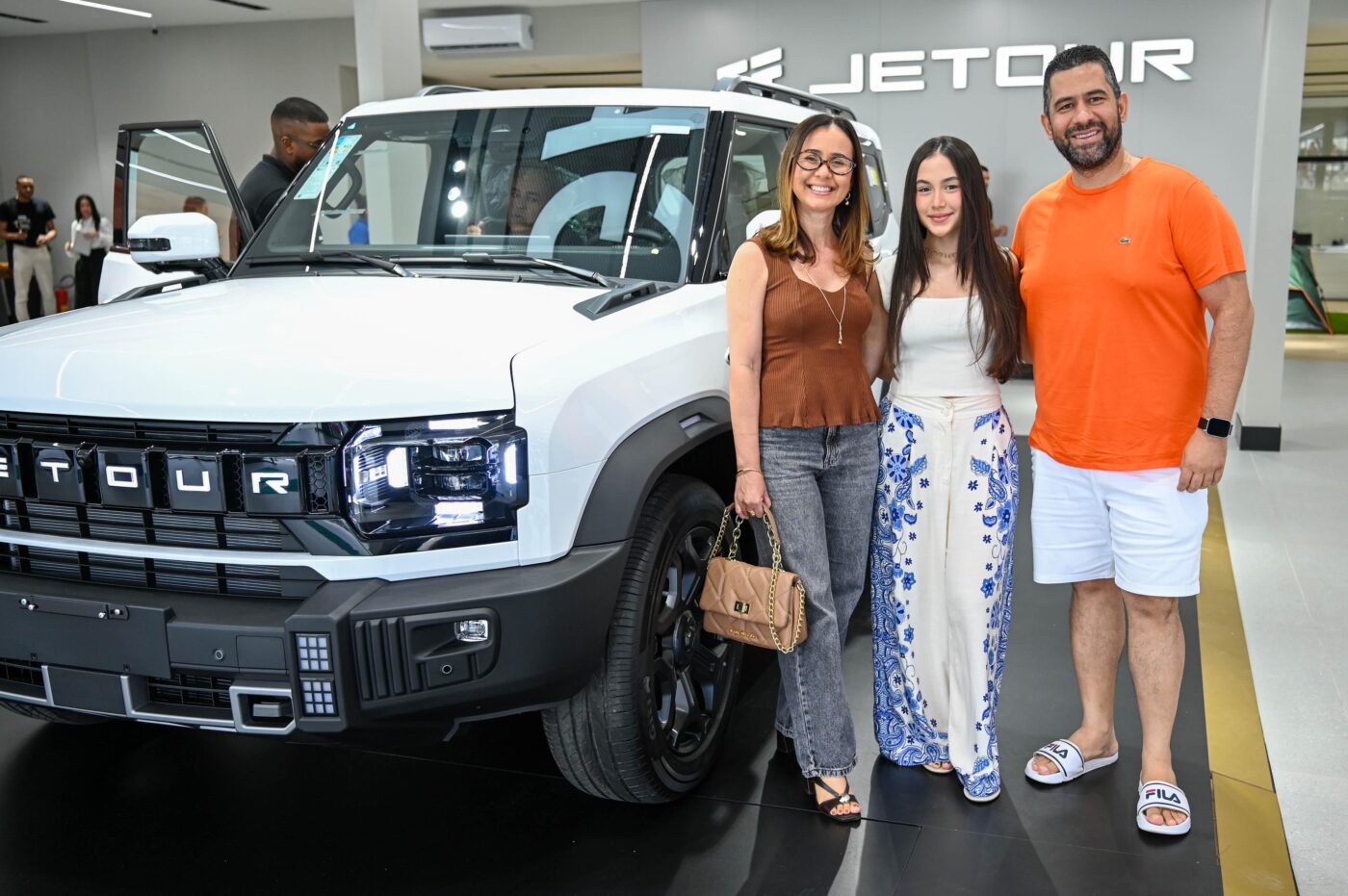 Graisele, Luísa e Marcelo Jesus
